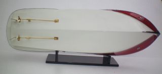 RV72 # WOOD WOODEN SPEED BOAT SHIP MODEL for display 66cm (26 