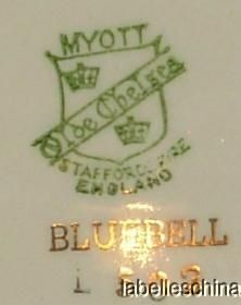 Myott Staffordshire Bluebell Fruit Bowl Minor Crazing