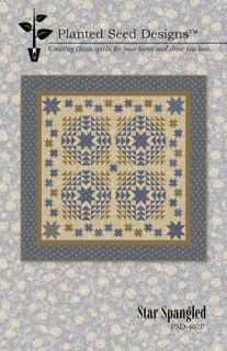 Blueberry Crumb Cake Star Spangled Pattern by Planted Seed Designs 