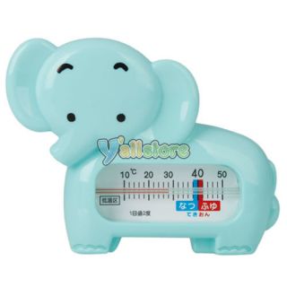Lovely Baby Safety Bath Thermometer Blue Elephant Style Baby Water 