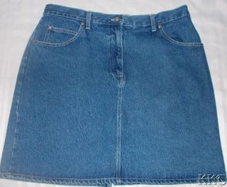 Womens Bill Blass Denim Skirt Size 16