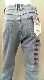 Bill Blass Jeans Misses 10 Stretch Stone Wash Skinny Light Blue Denim 