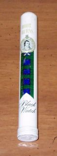 Vintage Scotland Robert Burns Black Watch Cigar Case Tube Cedar Lined 