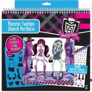 Monster High Dolls Monster Girls Fashion Design Sketch Portfolio 155 