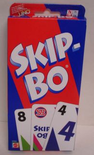 Mattel Skip Bo Card Game Ages 7 and Up New