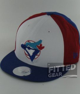   Jays Block Red White Blue New Era 9Fifty Snapback Hats Caps