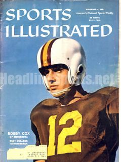 1957 Bobby Cox Minnesota Gophers Sports Illustrated