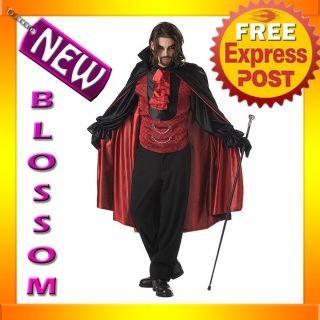 C300 Mens Count Bloodthirst Vampire Dracula Halloween Fancy Dress 