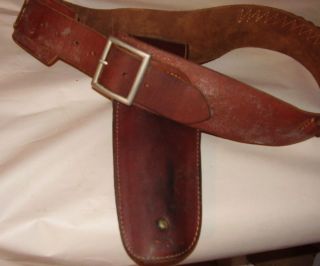 Vintage Hunter Western Cowboy Leather Holster 18 with Belt