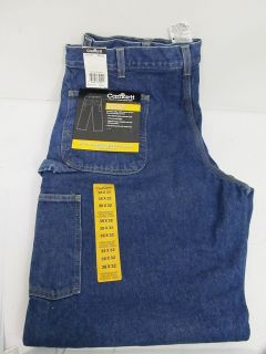 Carhartt B236 Mens Washed Denim Work Dungaree / Flannel Lined Jean 