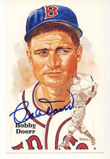 Bobby Doerr Autographed 1987 Perez Steele Hall of Fame Postcard