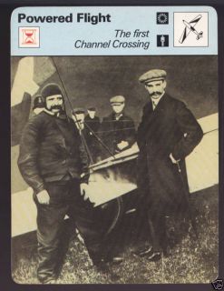 Louis Bleriot First Channel Flight Airplane Photo Card