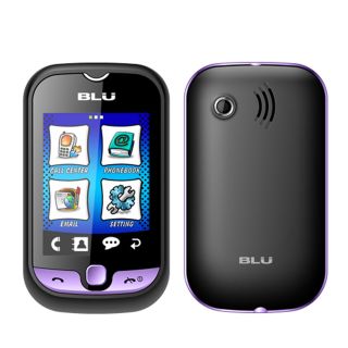 New Blu Deejay Touch TV S210 Violet Touchscreen Dual Sim Unlocked GSM 
