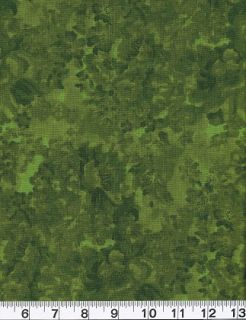   Quilt Fabric Faded Floral Tonal Blender 08 Avocado Green Cotton