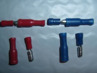   Female Combo Wire Bullet Connector Red Blue Car Audio Terminals