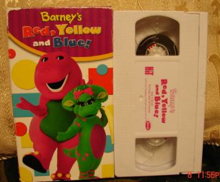 Barneys Red Yellow Blue VHS Video Primary Colors Educational Learning 