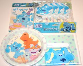 Blues Clues Birthday Party Supplies for 8 Guests