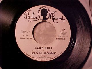 BOBBY WALLS & COMPANY Chicago Northern Soul DJ Promo 45 on PAULA Hear 