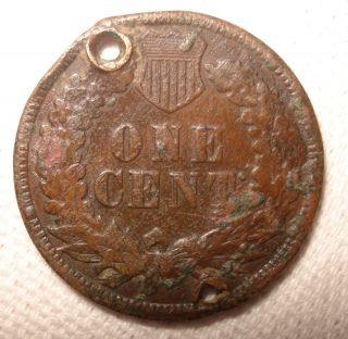 Antique Coin US Penny Indian Head 1880 1800s Copper United States One 