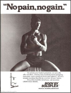 1983 Soloflex Gym Exercise Body Building Equipment Ad