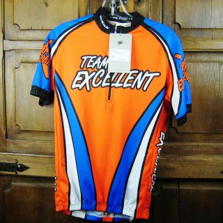   Cycling Jersey Small Technifine Excellent jersey   blue/orange/black