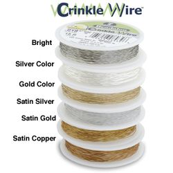 Beadalon Crinkle Wire .018 Gold Color Beading Jewelry Art Crafts
