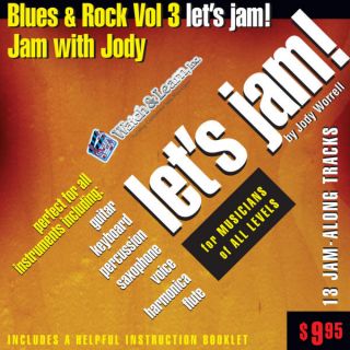 Let’s Jam CD Blues & Rock Vol. 3 by Jody Worrell is an audio CD 