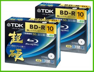 20 TDK Bluray DVD DL Blueray 50GB Dual Layer Blu Ray