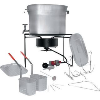 Propane Deep Fryer Boiler 2 Baskets 33 000 BTU Burner Outdoor