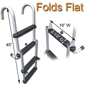 Folding Pontoon Boat Ladders Our Most Compact Ladder and It Floats 