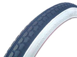   Pair Whitewall 18 x1.75 BMX Bicycle Tires black/ white wall bike tire