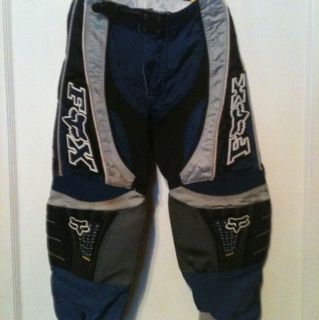 Fox Racing Gear Pants Size 8 Youth Blue BMX Motorcross ATV