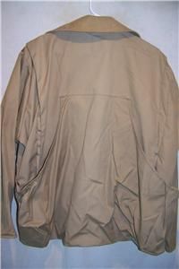 Vintage Bob Allen Leather and Cotton Duck Hunting Shooting Jacket, Men 