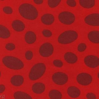 Robert Kaufman Dr. Seuss Celebrate Oval Dots Crimson Tonal Fat Quarter 