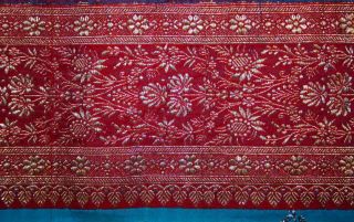 Vintage ZARI Brocade Sari Border Trim Lace Embroidered 5x 39 Wide 