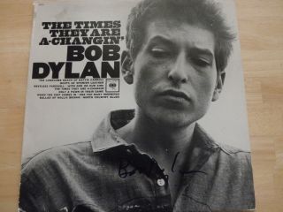 BOB DYLAN SIGNED RECORD LP IN PERSON + 4 COAS JSA REAL
