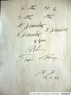 Forger of the Adolf Hitler diaries   Konrad Kujau original autograph 