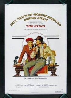 The Sting Paul Newman Movie Poster Robert Redford 74