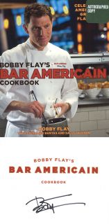 Bobby Flay Signed Bar Americain Food Network Brand New