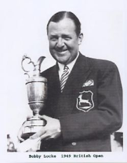 Bobby Locke Golf Photo 1949 British Open CLOSEOUT