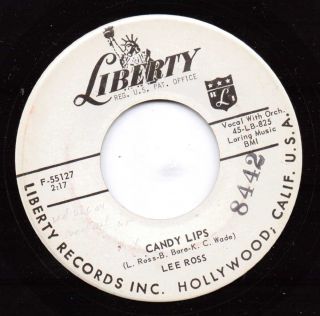 ROCKABILLY TEEN LEE ROSS CANDY LIPS HEAR BOTH 1958 PROMO LIBERTY