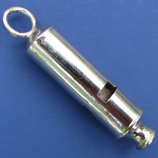 Brass English police London BOBBY WHISTLE with chrome finish