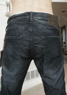 NWT True religion mens Bobby Corduroy straight pants in Black