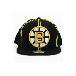 Boston Bruins Mitchell Ness Vintage Logo Double Soutache Snapback Hat 