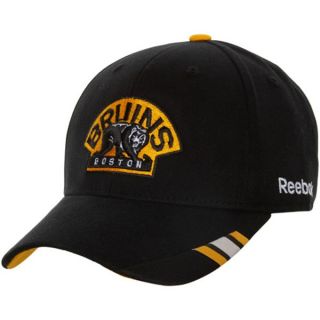 Boston Bruins Face Off Alternate Logo Structured Adjustable Hat