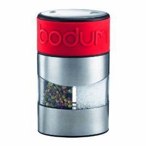 Bodum Storage Twin Dual Salt Pepper Grinder Organizer Kitchen Decor 