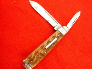early 1900s Bostwick Braun Co Toledo bone stag 3 1 8 jack knife