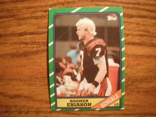 1986 Topps Boomer Esiason 255 Cincinnati Bengals Rookie
