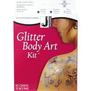 Jacquard Mehndi Glitter Body Art Kit Temporary Tattoo Set