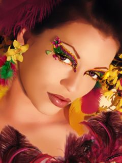 Xotic Body Art Jasmine Jewel Eye Kit Shimmering Eye Makeup Lash Bindi 